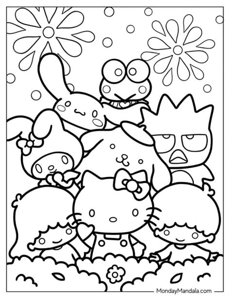 Sanrio coloring pages for children