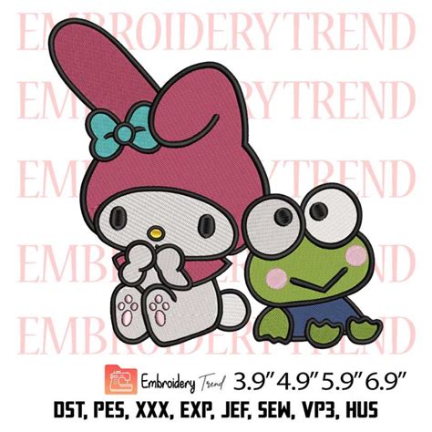 My Melody and Keroppi coloring page