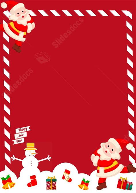 Santa Claus Border Templates