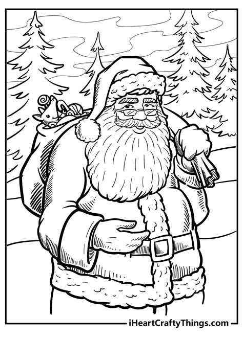 Santa Coloring Page 7