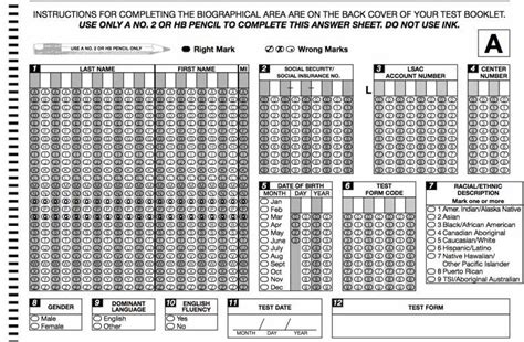 SAT Answer Sheet Benefits