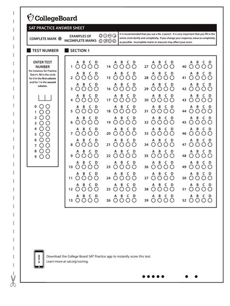 SAT Answer Sheet Tips