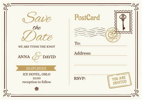 Save the Date Postcard Template Tips