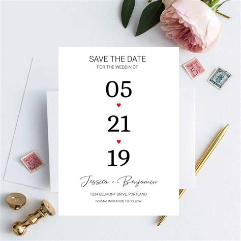 Save the Date Template Tips