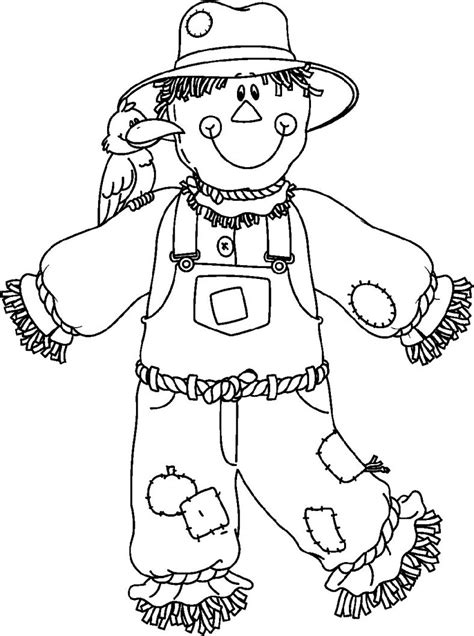 Scarecrow Coloring Pages 1