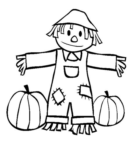 Scarecrow Coloring Pages 3