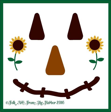 Scarecrow face template design 10