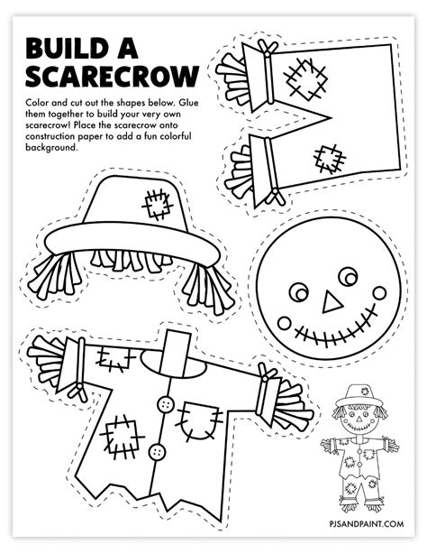 Scarecrow Hat Templates for Kids