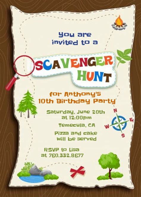 Scavenger hunt announcement