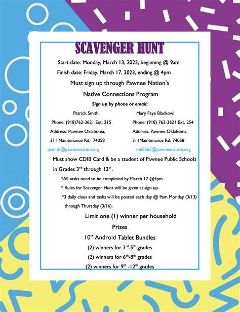 Scavenger Hunt Rules