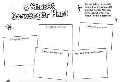 Scavenger hunt templates for various occasions