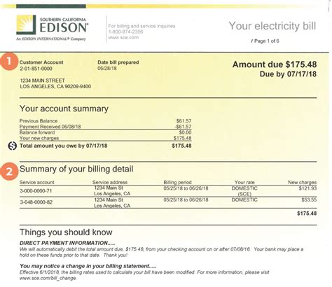 SCE Bill Template