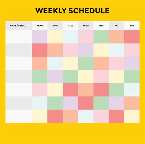 Schedule Template Ideas