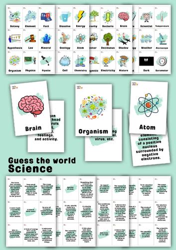 Science Guess Who Characters