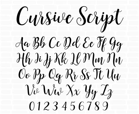 Description of Script Fonts