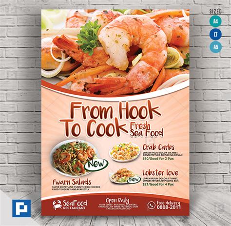 Seafood Flyer Template Promotion