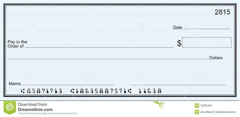 Security features blank check template