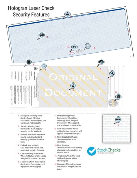 Security Features of Check Templates