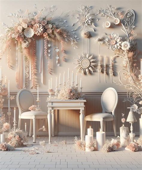 Selecting decor elements for wedding decor