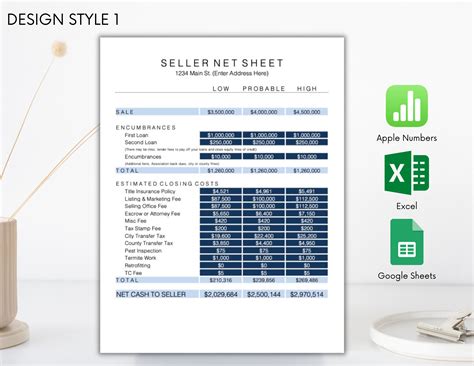 Seller Net Sheet Example 10