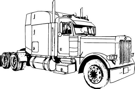 Semi Truck Coloring Pages