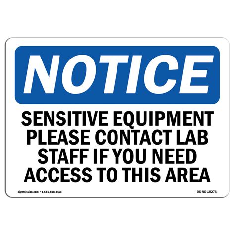 Sensitive equipment