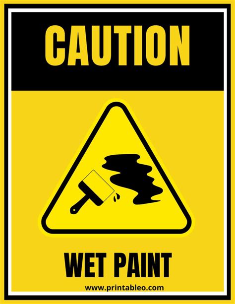 SEO Optimization for Printable Wet Paint Signs