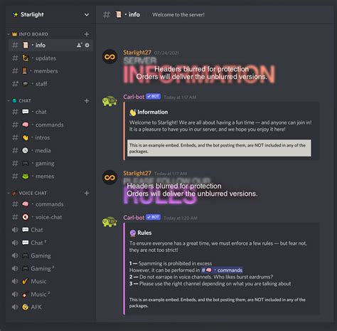 Twitch Discord Server Template Example 8