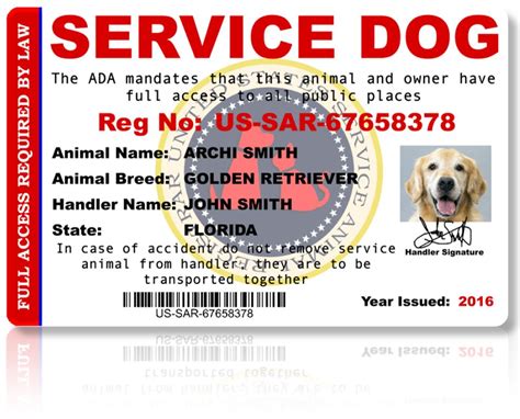 Service Animal Registration