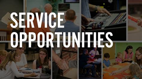 Service Opportunities