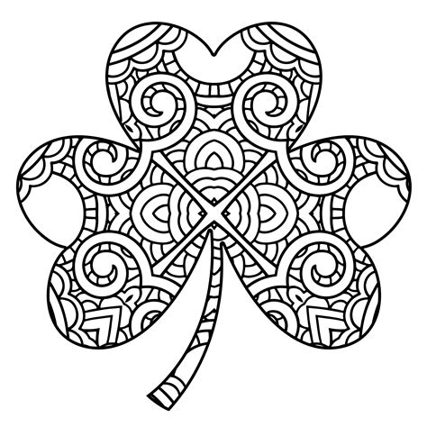 Shamrock Celtic Coloring Pages