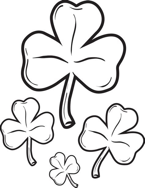 Shamrock Printable Coloring Pages