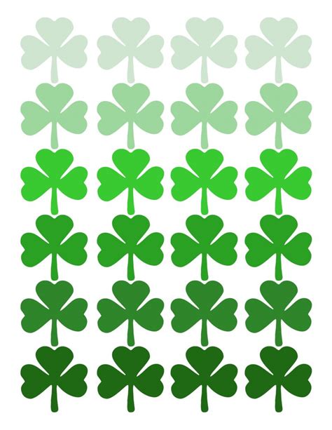 Shamrock printable design