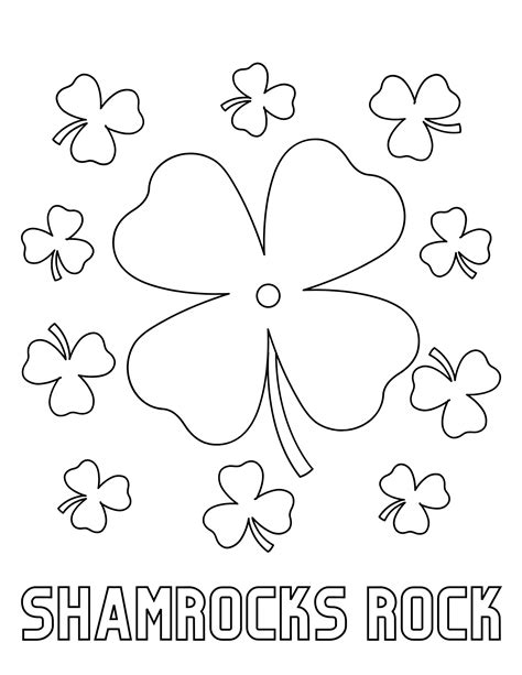 Shamrock Scenes Coloring Pages