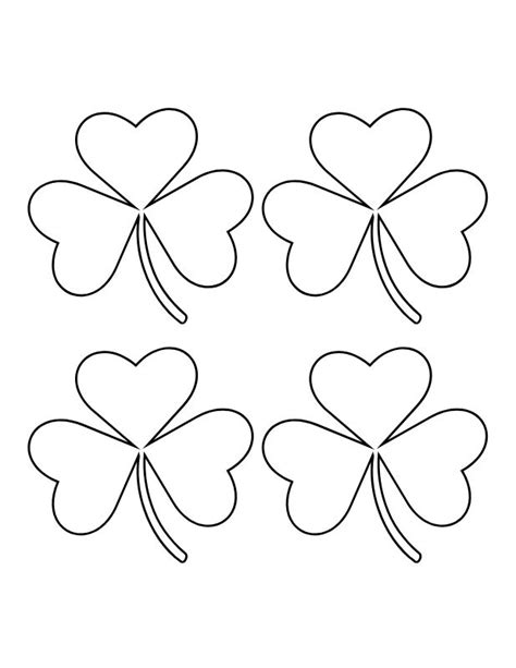 Shamrock templates for educational materials