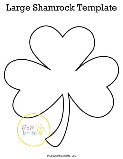 Shamrock templates for educational purposes