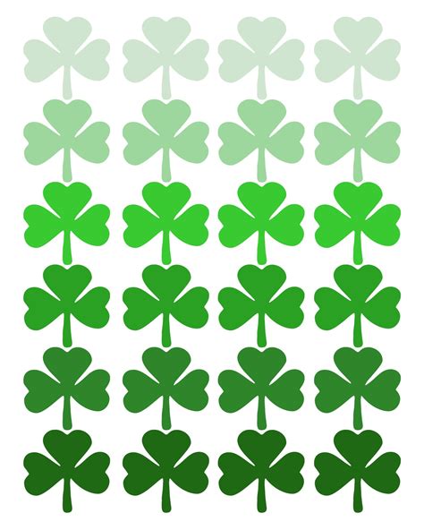 Shamrock templates for wall art