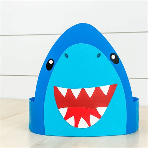 Shark Headband Printable Template Designs