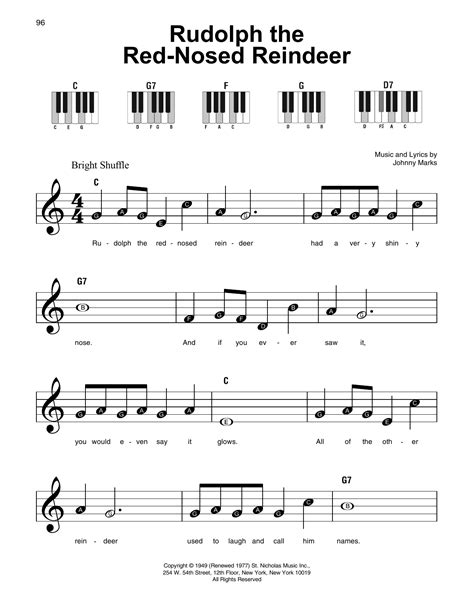 Sheet Music for Rudolph