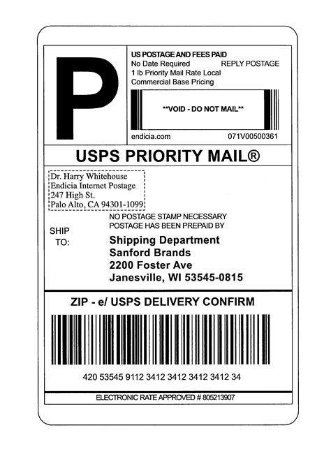 Shipping Label Templates for UPS