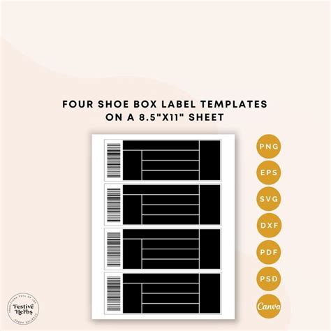 Shoe Box Label Template Download