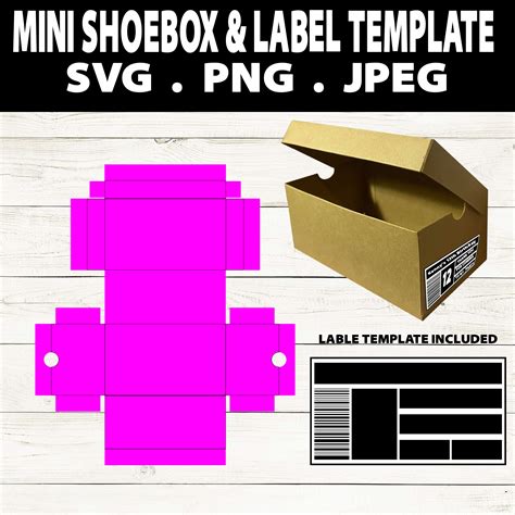 Shoe box template 3