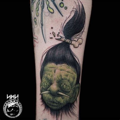 Description of Shrunken Head Tattoo Symbolism