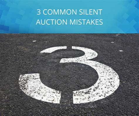 Silent Auction Mistakes Example