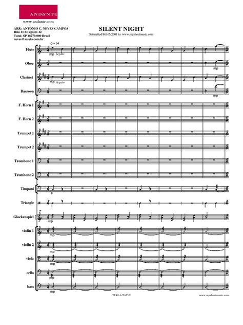 Silent Night Musical Composition