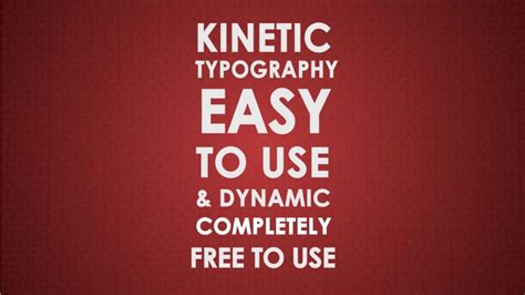 Simple Kinetic Typography Example