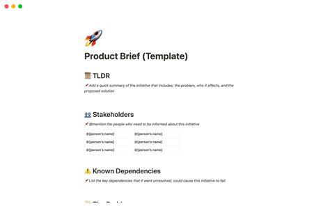 Simple Product Brief