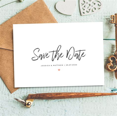 Simple Wedding Save Date