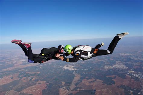 Skydiver in freefall