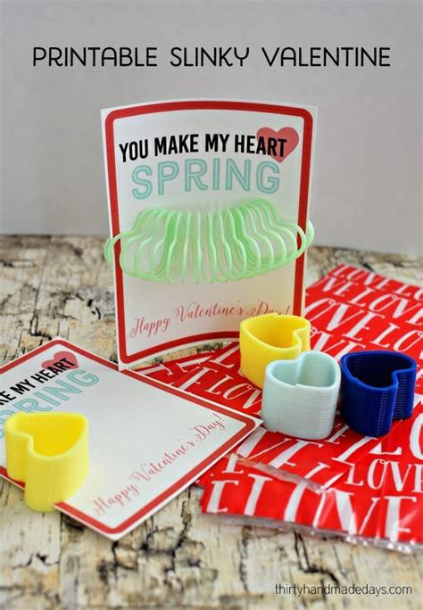 Slinky Valentine card ideas